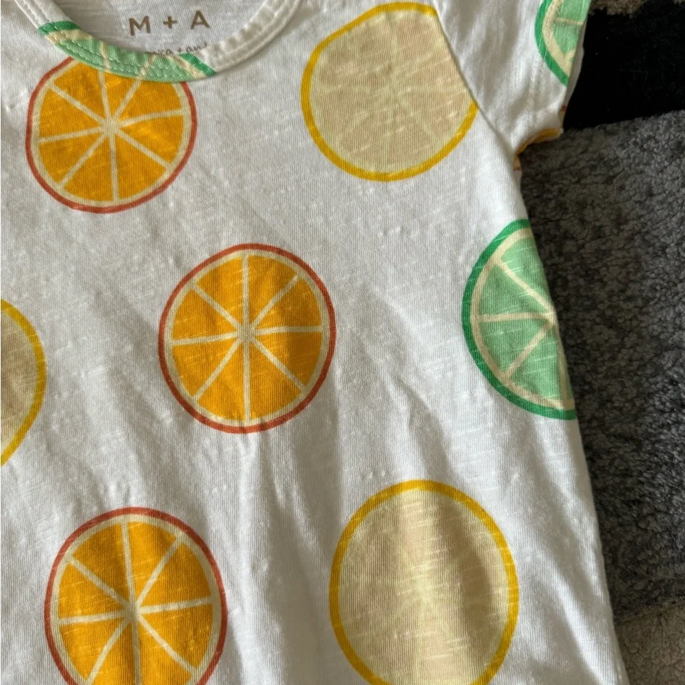 Monica + Andy organic cotton Kids Citrus Print One Piece - Picture 6 of 8